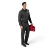 Rugged Flex® Rscu Ağır Dokuma Uzun Kolluklu Polo Scrub Üst