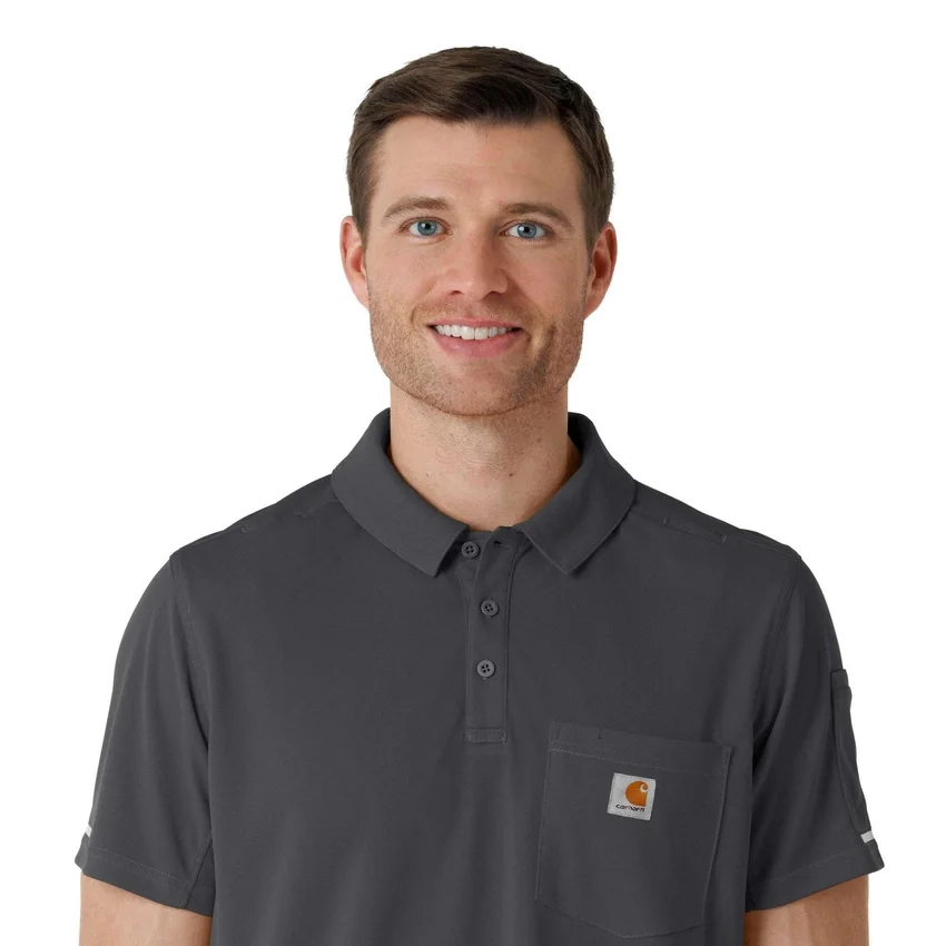Rugged Flex® Rscu Hafif Kısa Kolluklu Polo Scrub Üst
