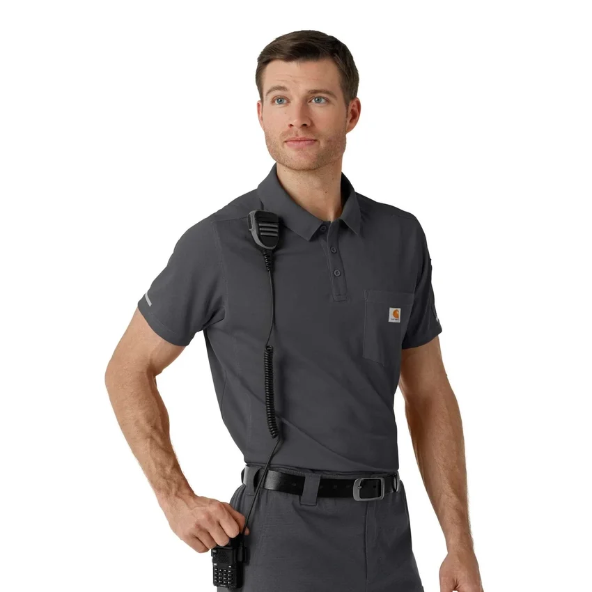 Rugged Flex® Rscu Hafif Kısa Kolluklu Polo Scrub Üst