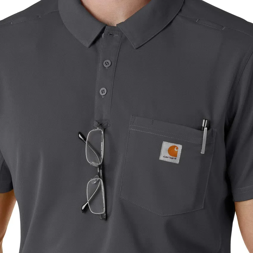 Rugged Flex® Rscu Hafif Kısa Kolluklu Polo Scrub Üst