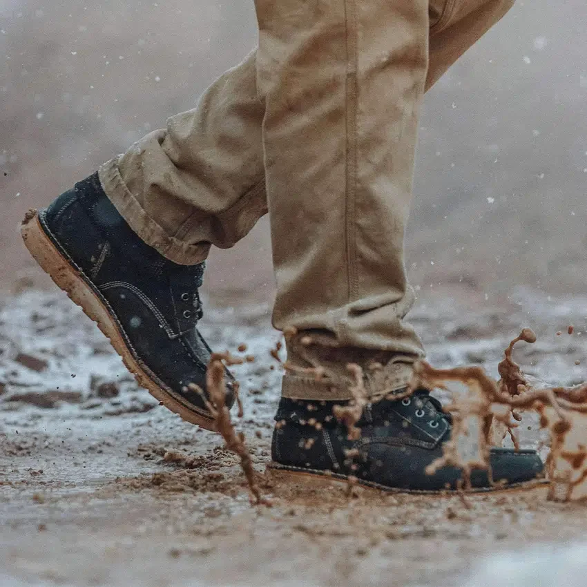 Su Geçirmez 6" Moc Toe Kama Topuklu Çizme
