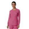 Women's Force Cross-Flex Yuvarlak Yaka Uzun Kolluklarlı Scrub Üst