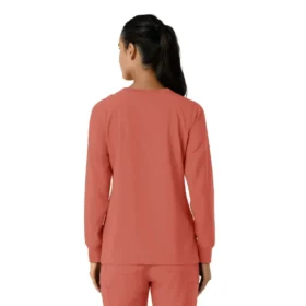 Women’s Force Cross-Flex  Yuvarlak Yaka Uzun Kolluklarlı Scrub Üst