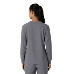 Women’s Force Cross-Flex  Yuvarlak Yaka Uzun Kolluklarlı Scrub Üst