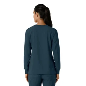 Women’s Force Cross-Flex  Yuvarlak Yaka Uzun Kolluklarlı Scrub Üst