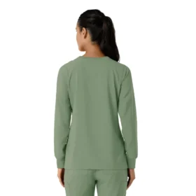 Women’s Force Cross-Flex  Yuvarlak Yaka Uzun Kolluklarlı Scrub Üst