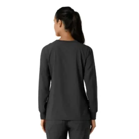 Women’s Force Cross-Flex Yuvarlak Yaka Uzun Kolluklarlı Scrub Üst