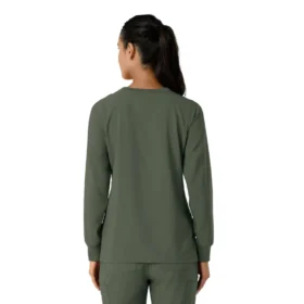 Women’s Force Cross-Flex Yuvarlak Yaka Uzun Kolluklarlı Scrub Üst