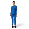 Women's Force Cross-Flex Yuvarlak Yaka Uzun Kolluklarlı Scrub Üst