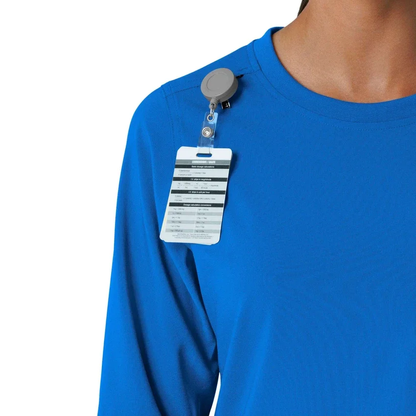 Women's Force Cross-Flex Yuvarlak Yaka Uzun Kolluklarlı Scrub Üst