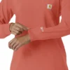 Women's Force Cross-Flex Yuvarlak Yaka Uzun Kolluklarlı Scrub Üst