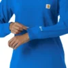 Women's Force Cross-Flex Yuvarlak Yaka Uzun Kolluklarlı Scrub Üst