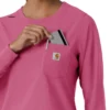 Women's Force Cross-Flex Yuvarlak Yaka Uzun Kolluklarlı Scrub Üst