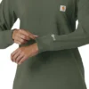 Women's Force Cross-Flex Yuvarlak Yaka Uzun Kolluklarlı Scrub Üst