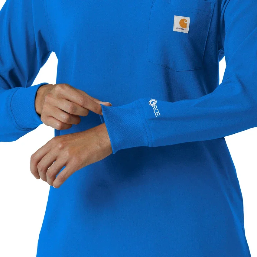 Women's Force Cross-Flex Yuvarlak Yaka Uzun Kolluklarlı Scrub Üst