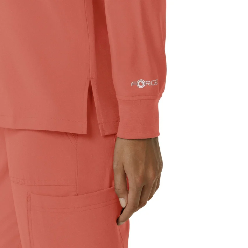 Women's Force Cross-Flex Yuvarlak Yaka Uzun Kolluklarlı Scrub Üst