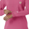 Women's Force Cross-Flex Yuvarlak Yaka Uzun Kolluklarlı Scrub Üst