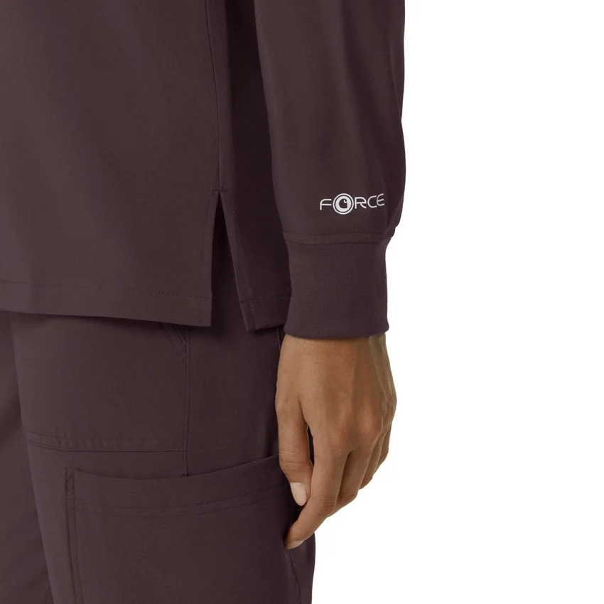 Women's Force Cross-Flex Yuvarlak Yaka Uzun Kolluklarlı Scrub Üst