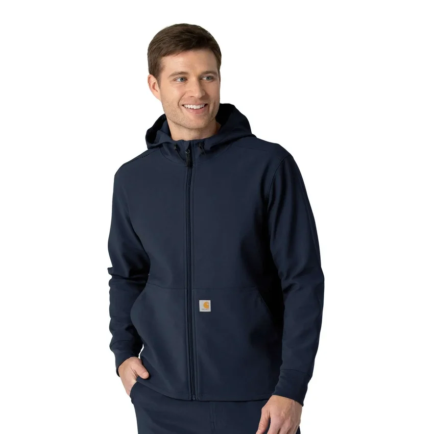 Yapıştırmalı Polar Scrub Kapüşonlu Sweatshirt