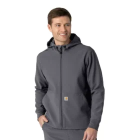 Yapıştırmalı Polar Scrub Kapüşonlu Sweatshirt