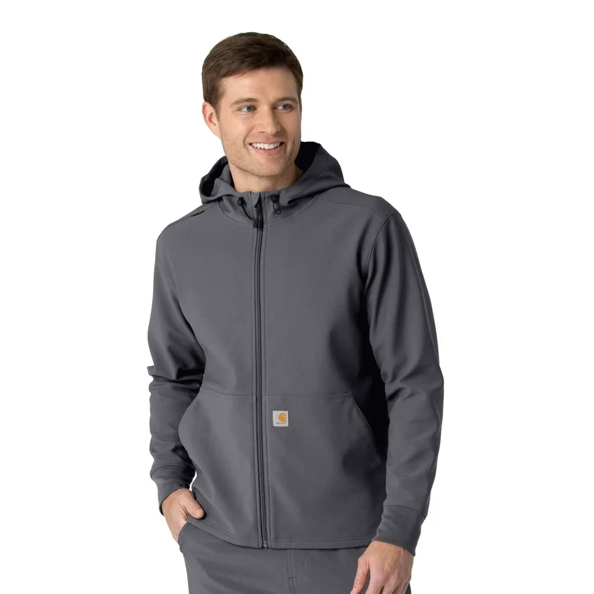 Yapıştırmalı Polar Scrub Kapüşonlu Sweatshirt