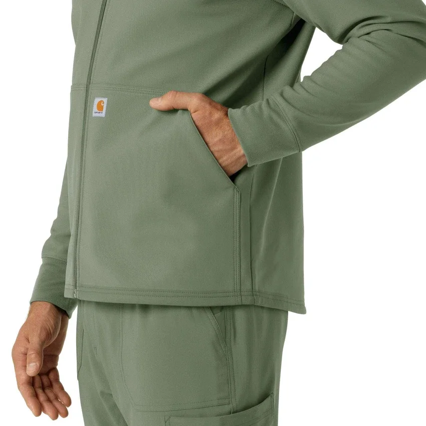 Yapıştırmalı Polar Scrub Kapüşonlu Sweatshirt