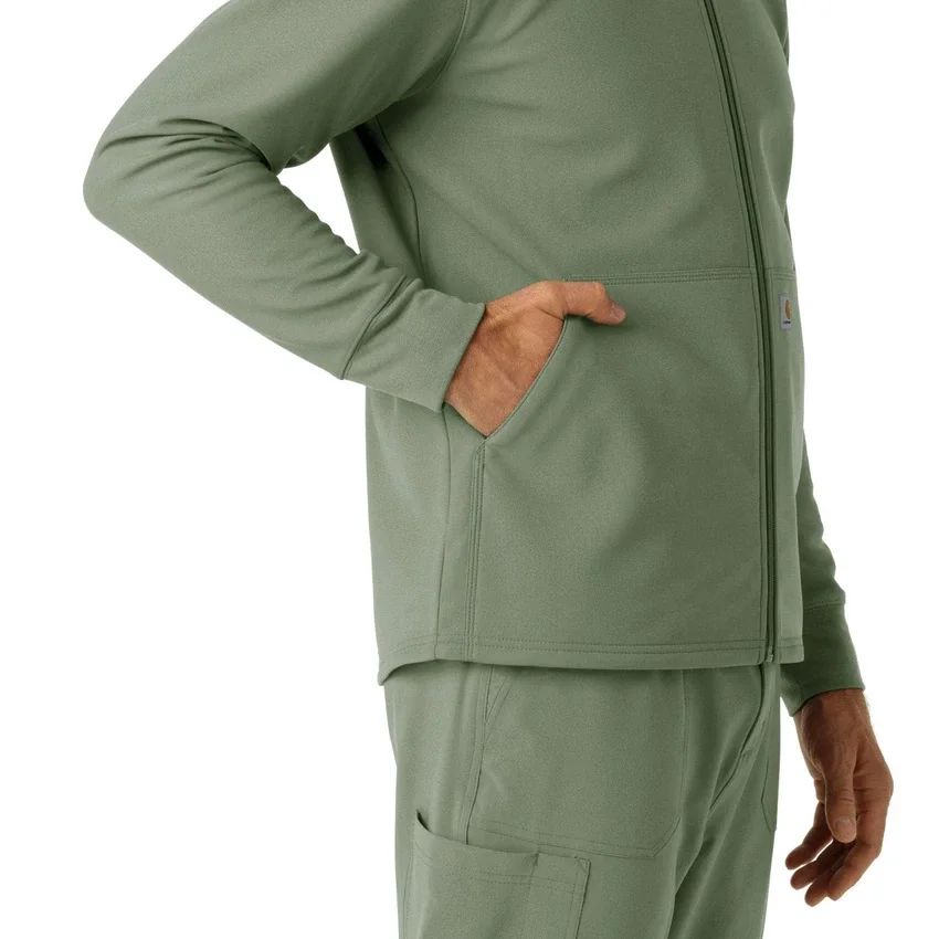 Yapıştırmalı Polar Scrub Kapüşonlu Sweatshirt